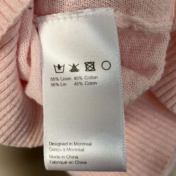 Naïf Montreal linen cotton blend light pink Sweater balletcore Size S - Picture 11 of 11